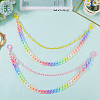 2Pcs 2 Colors Resin Double Layer Chain Belts for Pants AJEW-GF0011-20B-3