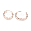 Ion Plating(IP) 304 Stainless Steel Huggie Hoop Earrings EJEW-F111B-21mm-RG-3