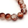 Baking Paint Crackle Glass Beads Strands X-CCG-S001-10mm-18-3