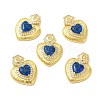 Rack Plating Brass & Rhinestone Pendants KK-H438-07G-05-1