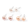 Natural Pearl Stud Earrings PEAR-N020-08B-4