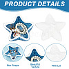 GOMAKERER Starfish Ceramics Jewelry Plates AJEW-GO0001-32-5