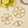16Pcs Triangle Iron Linking Rings IFIN-CL0001-07KCG-4