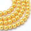 Baking Painted Pearlized Glass Pearl Round Bead Strands HY-Q003-6mm-56-1