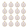 Golden Plated Alloy Charms LS-ENAM-S118-01I-2