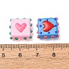 Glass Enamel Beads GL-CBA33A9-03-4