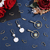 10 Pairs Brass Earring Hooks KK-BBC0025-12B-4