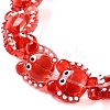 Transparent Glass Beads Strands LAMP-L078-010B-3