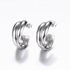 Tarnish Resistant 304 Stainless Steel Stud Earrings EJEW-P090-01P-2