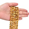 Natural Gold Tiger Eye Beads Strands X-G-G212-8mm-18-5
