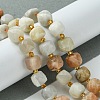 Natural Multi-Moonstone Beads Strands G-Q010-A04-01-1