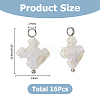 16Pcs Natural Keshi Pearl Pendants PALLOY-HS00046-2