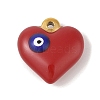 304 Stainless Steel Enamel Pendants LS-STAS-M071-02G-1