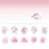 10Pcs Starry Bouquet PET Waterproof Stickers PW-WGEFAAE-01-1