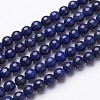 16 inch Grade A Round Dyed Natural Lapis Lazuli Beads Strand X-G-GSR4mmC123-2