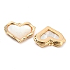 Natural Freshwater Shell Pendants KK-Q806-01G-2