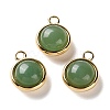 Natural Green Aventurine Pendants X-STAS-L022-398H-G-1
