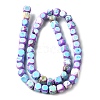 Dyed Natural Magnesite Beads Strands G-L617-B01-8mm-02-3