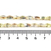 Electroplate Glass Beads Strands GLAA-Q101-03B-HP02-4