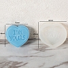 DIY Silicone Heart with Word Soap Molds PW-WG13454-05-1