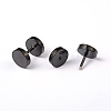 Flat Round 304 Stainless Steel Barbell Cartilage Earrings LS-EJEW-L164-05B-1