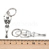 Alloy Skeleton Hoop Earrings LS-EJEW-Z132-01AS-5
