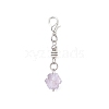 4Pcs Snowflake Glass Pendant Decorations HJEW-JM04307-4