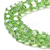 Transparent Glass Beads EGLA-A035-T6mm-B09-3