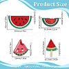 20Pcs 4 Styles Watermelon Nylon Computerized Embroidery Cloth Iron on/Sew on Patches DIY-HY0002-87-2