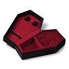 Coffin Shaped Velvet Jewelry Storage Boxes DARK-PW0001-116C-2