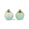 Transparent Glass Apple Pendants DGLA-E004-16L-1