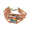 Rainbow Pride Bracelet BJEW-F426-01C-1