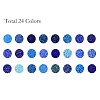 600G 24 Colors Glass Seed Beads SEED-JP0008-05-3mm-2
