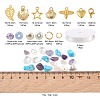 DIY Mixed Stone Chip & Glass Beads Jewelry Set Making Kit DIY-FS0002-34-3
