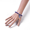 Dyed Natural Lava Rock(Dyed) Beads Stretch Bracelets BJEW-JB04221-04-4