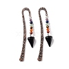 Natural Obsidian Bookmark AJEW-C025-01H-1