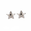 Star Stud Earrings for Women EJEW-S213-03A-01S-RS-1