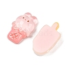 Transparent Rabbit Resin Cabochons CRES-D283-02-2