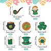 40Pcs 8 Styles Saint Patrick's Day Cloth Polyester Embroider Sew On Patches PATC-TA0001-60-4