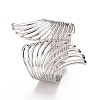 Alloy Hollow Wing Wrap Cuff Bangle LS-BJEW-K223-07P-1