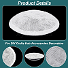 Imitation Hemp Round Fascinator Hat Base for Millinery LS-AJEW-WH0472-45A-04-4