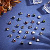 120 Sets 12 Colors Brass Rhinestone Rivets FIND-CY0001-60-4