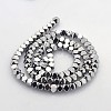 Electroplate Non-magnetic Synthetic Hematite Beads Strands G-J212A-02-2