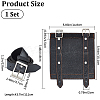 PU Leather with Alloy Waist Fencing Sheath AJEW-WH0419-05A-2