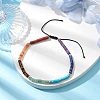 Natural & Synthetic Gemstone Braied Beads Anklets AJEW-AN00611-2