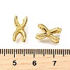 Brass Micro Pave Clear Cubic Beads KK-B135-04G-3