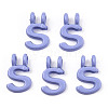 Rack Plating Spray Painted Alloy 2-Loop Link Pendants PALLOY-N176-01S-1