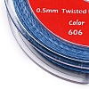 2-Ply Round Waxed Cotton Thread Cords YC-T004-01A-20-2