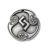 Rune Letters Alloy Pendants PALLOY-S193-01AS-12-1