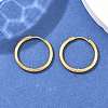 Ion Plating(IP) 304 Stainless Steel Huggie Hoop Earrings X-EJEW-F111A-20mm-G-4